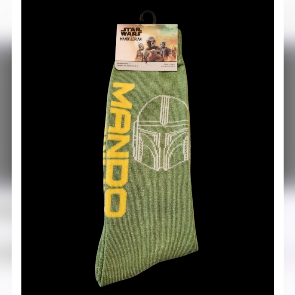 Star Wars Mandalorian Green Socks